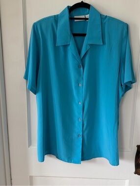 Worthington Teal Women's Top with Branded Label